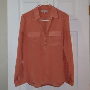 Banana Republic | Peach Silk Blouse, Size S